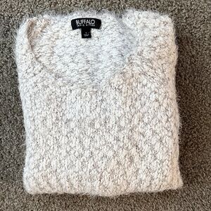 Buffalo David Bitton Textured Cream Sweater